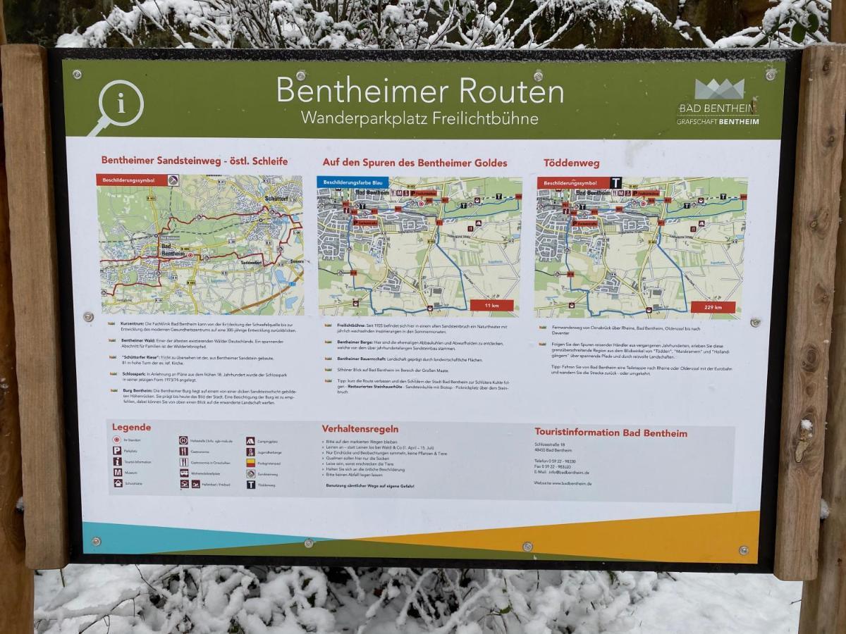 "An Der Alten Muehle 1" Fewo 120 Qm, Zwei Grosse Schlafzimmer, Suedbalkon, Gartenterrasse & Wallbox บัดเบนท์ไฮม์ ภายนอก รูปภาพ
